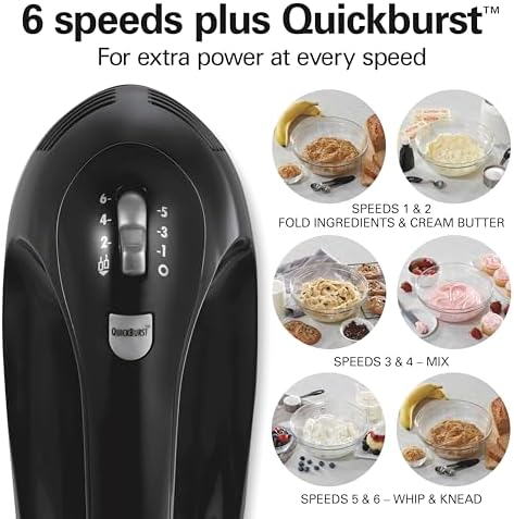 Hamilton Beach 6-Speed Electric Hand Mixer With Easy Clean Beaters