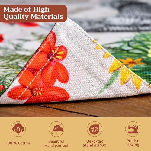 Maison d' Hermine Placemats Set of 4 Reusable 100% Cotton (13"x19")