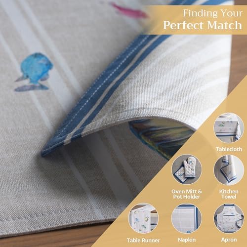 Maison d' Hermine Placemats Set of 4 Reusable 100% Cotton (13"x19")