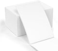 Methdic 500 Labels Fanfold 4”x 6” Direct Thermal Shipping Labels Self Adhesive，Postage Mailing Labels for Thermal Printer Fangtek Soonmark Zebra Rollo（1 Stacks）
