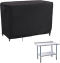 Kingling Outdoor Prep Table Covers, Waterproof Stainless Steel Table Cover Metal Table Cover Protection for Patio Kitchen Prep/Work Tables - 72''L x 24''W x 35''H