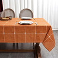 Zobesta Burnt Orange Tablecloth Square 53x53 Inch Fall Table Cloth Square