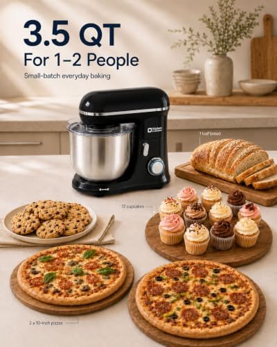 Kitchen in the Box Stand Mixer, 3.5 QT Kitchen Electric Mixer for Baking