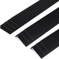 Sasylvia 10 Pcs 3 x 1 x 36 Inches Wall Corner Protector Guards, Avoid Scratching Scuffs, Black Vinyl Corner Trim Molding, Ease Install & Cleaning for Door Countertop Furniture Cabinet Protection