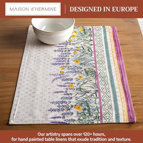Maison d' Hermine Placemats Set of 4 Reusable 100% Cotton (13"x19")