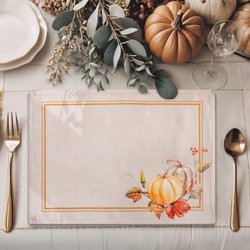 Maison d' Hermine Placemats Set of 4 Reusable 100% Cotton (13"x19")