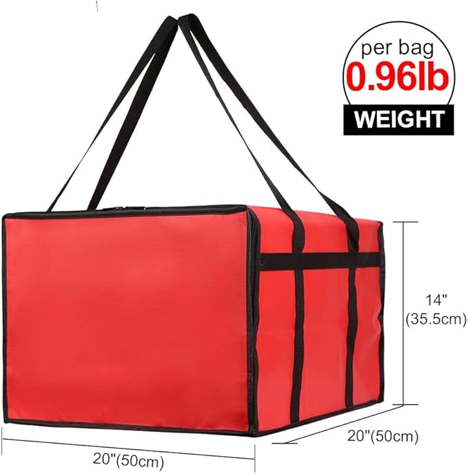 Bodaon Insulated Bag-Pizza Bags for Delivery & Plastic Portable Drink Carrier，20"x 20"x 14"Doordash Warmer/Hot Food BCarrier Box，Termicas/Warming/Heat Carrying out Insulation Large Bag, Keeping Cooler