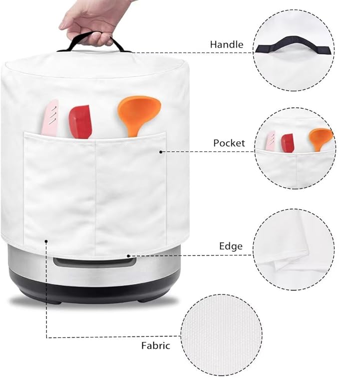TODIYADDU Walking Hen Dust Cover for Electric Pressure Cooker Waterproof Air Fryer Cover Dust Cover with Storage Pocket and Handle Portable Instant Pots 3 Quart Pressure Cooker Cover Present