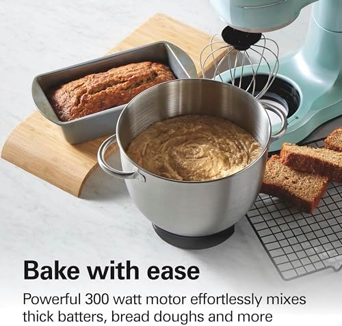 Hamilton Beach 4 Qt Electric Stand Mixer With 7 Speeds, Easy-Carry Handle
