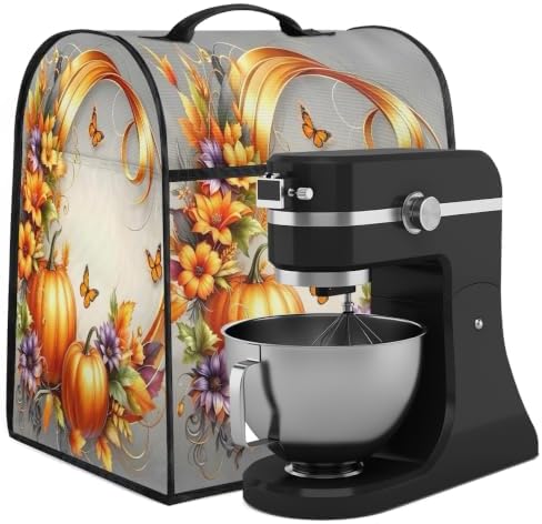 Fall Pumpkins Kitchen Aid Covers Foldable Washable Stand Mixer Dust Cover