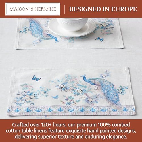 Maison d' Hermine Placemats Set of 4 Reusable 100% Combed Cotton (13"x19")