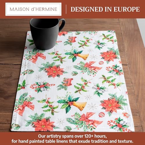 Maison d' Hermine Placemats Set of 4 Reusable 100% Cotton (13"x19")