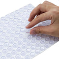 Super High Viscosity Cabinet Door Bumpers -250 pcs 1/2”Diameter Clear Adhesive Pads New PU Material Glass Hardware Bumpers for Drawers, Glass Tops, Small Furniture(250pcs)
