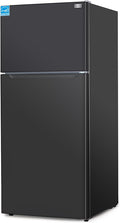 BLACK+DECKER 18.1 Cu. Ft. Top Mount Refrigerator with Freezer, 2 Door Refrigerator with Top Freezer and Adjustable Temperature Control, Full Size Fridge, ENERGY STAR Certified, BR1810HB, Black