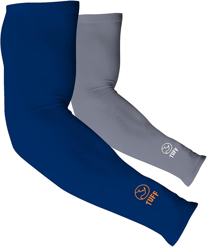 TUFF Compression Cooling Arm Sleeves - UPF 50 Arm Sleeves for Men & Women…