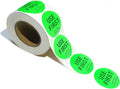 500 Pcs 1.5 Inch Use First Stickers Food Service Roll, Risepekt Green FIFO Label for Restaurant Inventory Control Management, Permanent Super Adhesive Food Circle Dot Labels, Trilingual Product Labels