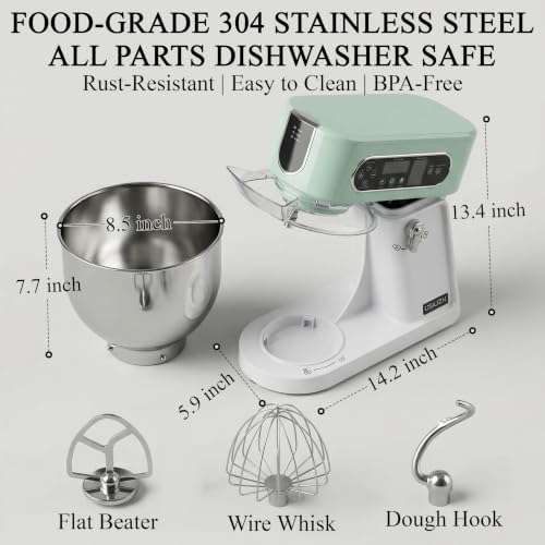 5.3 Qt Tilt-Head Stand Mixer, 9-Speed Electric Food Mixer