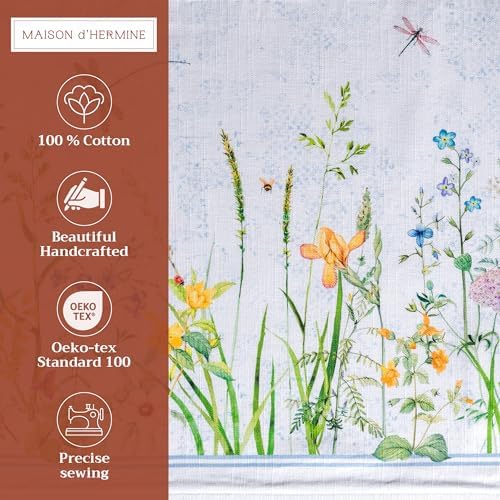 Maison d' Hermine Placemats Set of 4 Reusable 100% Cotton (13"x19")