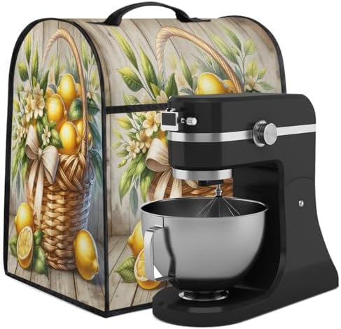 Lemon Wooden Kitchen Aid Covers Foldable Washable Stand Mixer Dust Cover