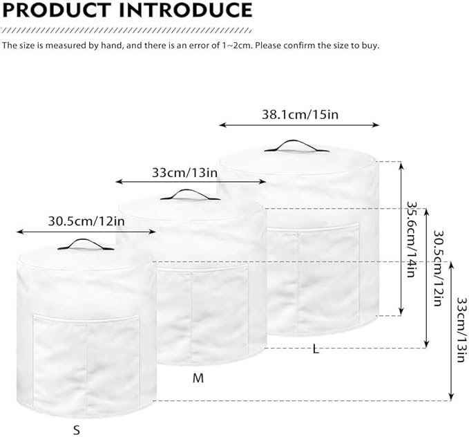 TODIYADDU Brown Coffee Pressure Cooker Cover with Pocket Novelty Air Fryer Cover Dust Cover Insulated Kitchen Appliance Cover Protector for Pressure Cooker Instant Pot Accessories Nice Gifts