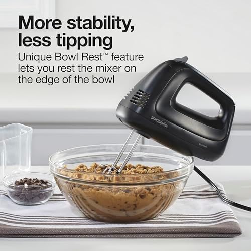 Proctor Silex Easy Mix 5-Speed Electric Hand Mixer with Bowl Rest
