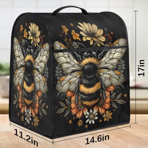 Bee Animals Kitchen Aid Covers Foldable Washable Stand Mixer Dust Cover