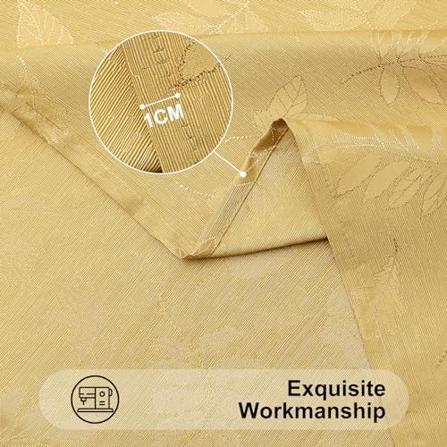 Smiry 60x120 Inch Thanksgiving Jacquard Rectangle Table Cloth for Fall