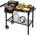 Outdoor Grill Cart,Outdoor Garden Patio BBQ Kitchen Food Prep Table Cart