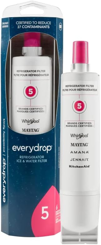 everydrop® by Whirlpool Ice and Water Refrigerator Filter 5, EDR5RXD1, Single-Pack (Pack of 2)
