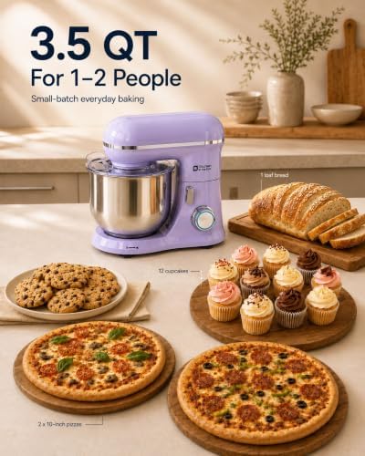 Kitchen in the Box Stand Mixer, 3.5 QT Kitchen Electric Mixer for Baking