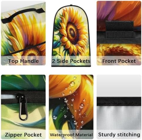 Sunflower Flower Kitchen Aid Cover Foldable Washable Stand Mixer Dust Cover