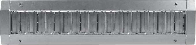 17" x 3" Grille for Round Spiral Duct - Galvanized Steel Register Vent Cover for HVAC Ducting System - 2 Way Adjustable Louver Blades - Air Duct Ventilation Grill Conditioner/Air Exhaust