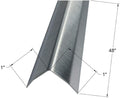Brushed 304 Stainless Steel Corner Guards, 48" Wall Protectors, 20ga & 16ga, Available in 1/2" to 4", Multi-Pack Options (1, 2, 5, or 10) (1, 1 x 1, 20ga, with Hug Edges)