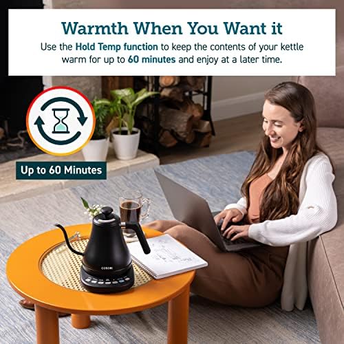 Cosori Smart Gooseneck Electric Kettle, App & Temperature Control, 0.8L - Image 5