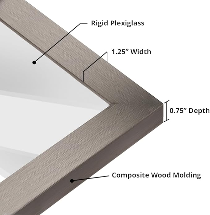 wallsthatspeak 24x24 Stainless Picture Frame for Puzzles Posters Photos or Artwork
