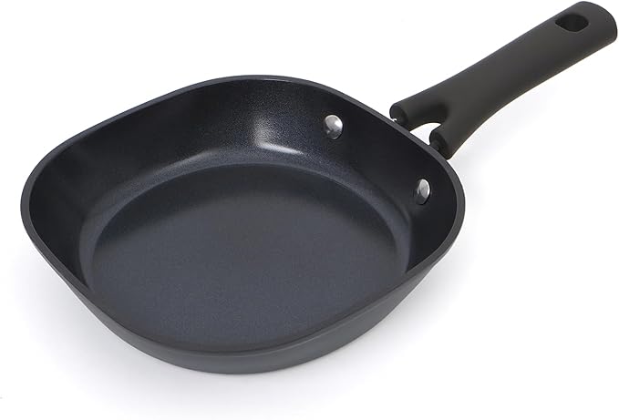 8 Inch Ceramic Nonstick Frying Pan Skillet - Dual Ceramic Coating (Inside & Outside), PFAS & PFOA-Free, Induction Compatible, Dishwasher Safe, Stay-Cool Handles, Eco-Friendly & Non-Toxic Cookware