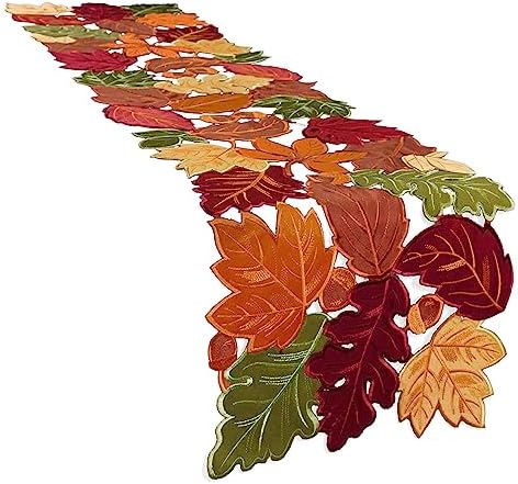 Simplebrand Harvest Fall Table Runner 54 Inches Long for Thanksgiving