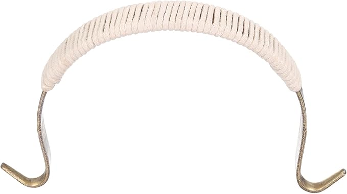 Uxcell Metal Tea Pot Handle Cotton Rope Wrapped U-Shape Handle Replacement, Bronze, 5.3 x 0.7 x 3.1 Inch, Fits 3.5-4.5 Inch Span, Easy Install, Durable