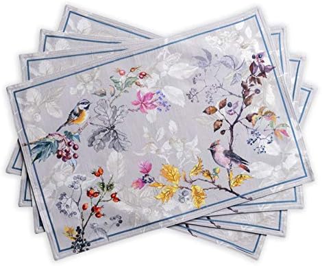 Maison d' Hermine Placemats Set of 4 Reusable 100% Cotton (13"x19")