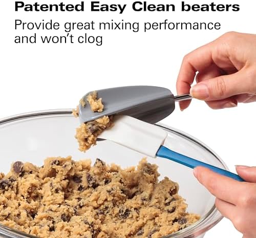 Hamilton Beach Professional 7 Speed Hand Mixer with Easy Clean Beaters, DC Motor, Black, R62663 (Renewed)