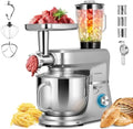 VIVOHOME 6-in-1 Stand Mixer, 8.5-Quart Tilt-Head Mixer, 10 Speeds, Silver