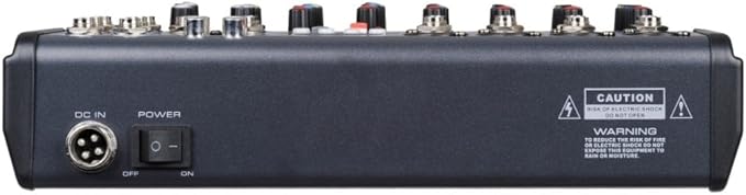 Audio2000'S AMX7323 Professional Eight-Channel Audio Mixer with USB Interface, Bluetooth, and DSP Sound Effects