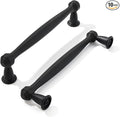 khtumeware 10 Pack 3-3/4 Inch(96mm) Black Cabinet Pulls Black Kitchen Matte Black Cabinet Handles Kitchen Cabinet Hardware for Cupboard Drawer Handles Dresser Pulls