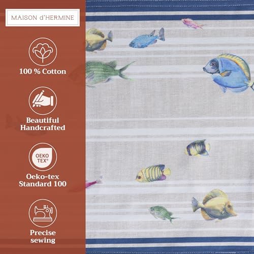 Maison d' Hermine Placemats Set of 4 Reusable 100% Cotton (13"x19")