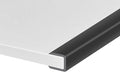 Rubber Edge Trim, Self-Adhesive U Channel Edge Trim, U Shaped Edge Protector for Plywood, Wood Boards, EPDM Material, Slot Width 3/8"(10mm), Length 10 Ft, Black