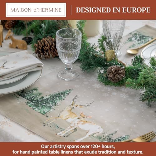 Maison d' Hermine Placemats Set of 4 Reusable 100% Cotton (13"x19")
