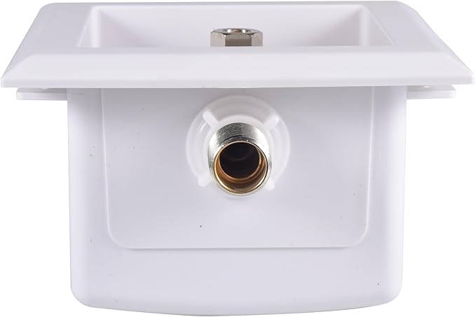 EFIELD Sweat Pre-assembled Dishwasher Outlet Box, 1/2-Inch MIP Inlet with Installed 1/4-Turn Stop Angle Valve With Stainless Steel Water Hammer Arrestor,(DW013)
