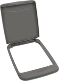 Rev-A-Shelf 35 Qt Under Sink Garbage Can Lid for Base Kitchen and Bathroom Cabinet, Replacement Plastic Trash Bin Lid Only, Gray, RV-35-LID-13-1-40
