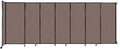 Wall-Mounted Sliding StraightWall Room Divider | Adjustable Widths | Locking Wheels | Room Separator | Up to 15'6" Wide x 6' Tall Latte Fabric Panels
