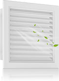 8"x8" Aluminum Gable Vent with Screen Design – Ideal for Sheds and Attic Vents - Durable Roof Ventilation Panel, Vent Opening: 6"x6"